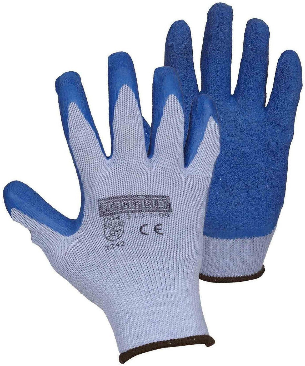 Forcefield - Small Blue latex Coated Work Gloves - 004-310-I-07