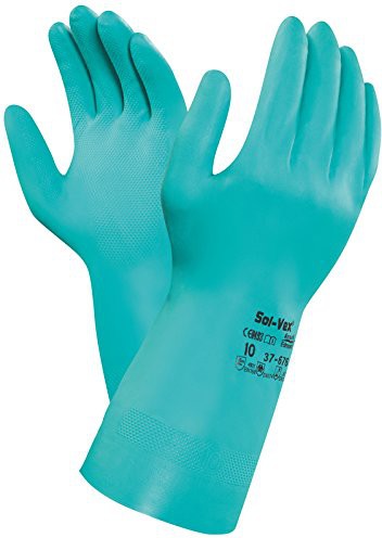 Ansell - Extra Large Green Solvex Nitrile Gloves - 37-67610