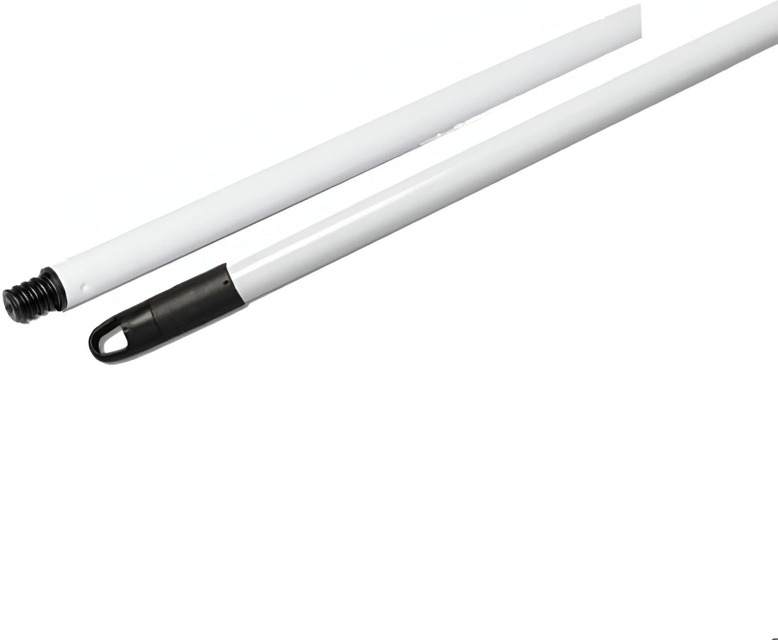 Vileda Professional - 48" White Metal Threaded Mop Handle with Tip & Hanger Cap - FH348M