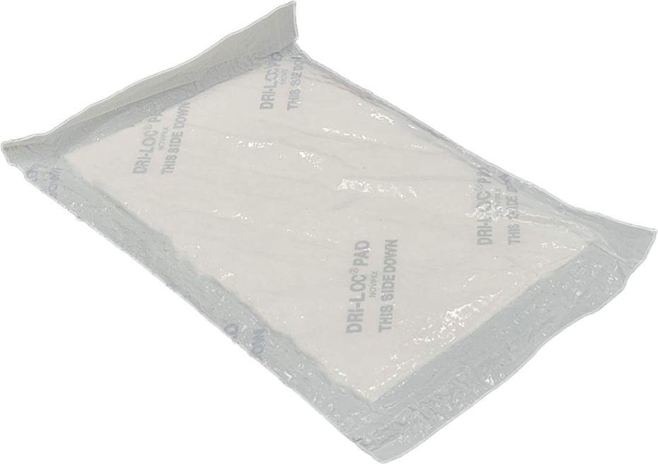 Joshen Paper & Packaging - 4.75" x 7" Dri-Loc Poultry White Pads, 2600/Cs - 420211