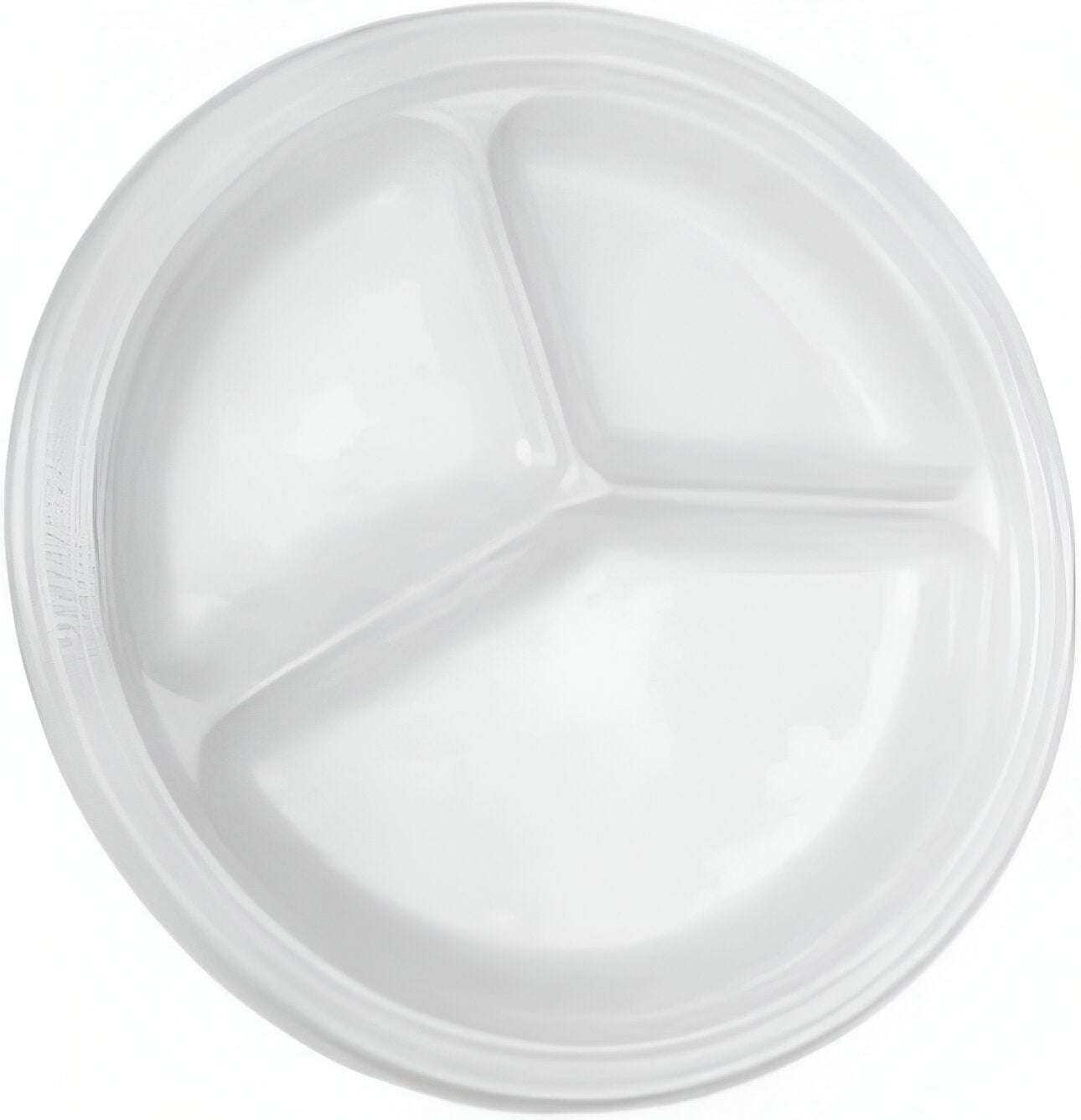 CKF Inc. - 9" Dynette 3 Compartment Foam Plates, 500/cs - 88623