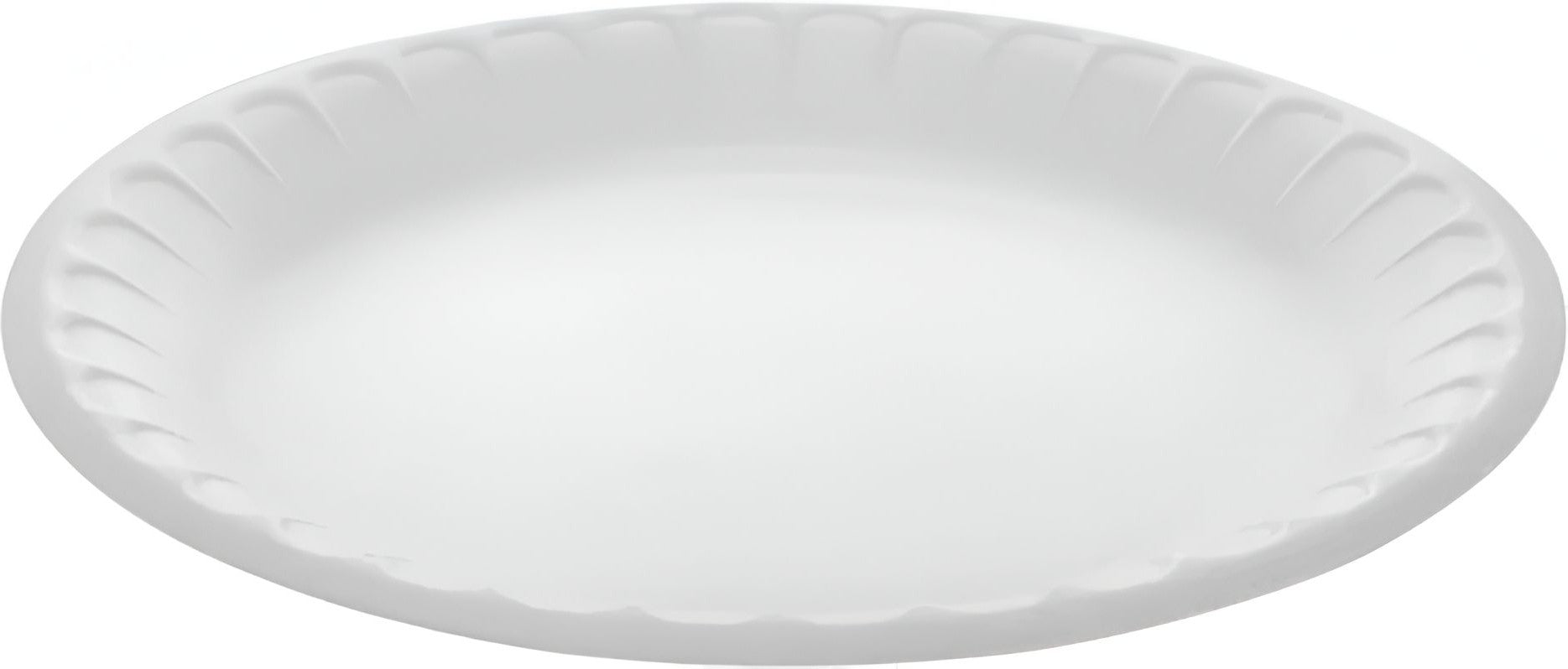 Pactiv Evergreen - 9" Round Non-Laminated Foam Plate, 500/Cs - 0TH100090000