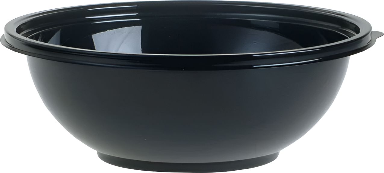 Sabert - 16 Oz Black Round Plastic Bowl, 500/Cs- 92016A500