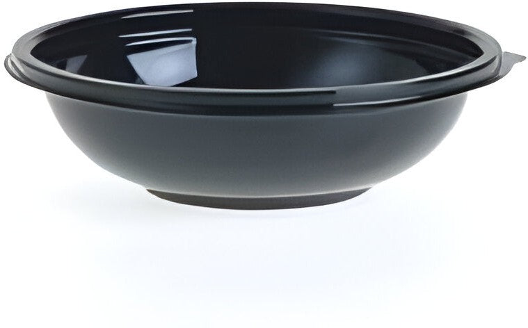 Sabert - 8 Oz Plastic Black Round Bowls, 500/Cs - 92008A500