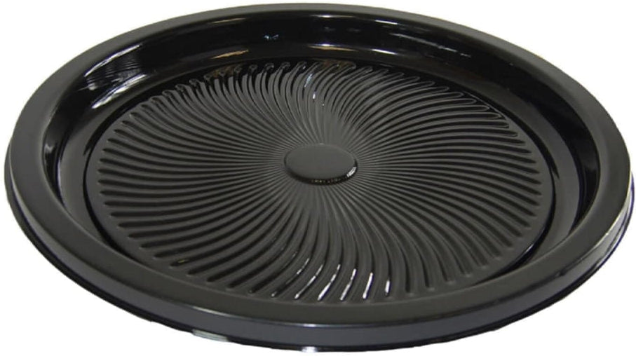 Sabert - 12" Black Flat Round Platter, 36/Pc - 9512