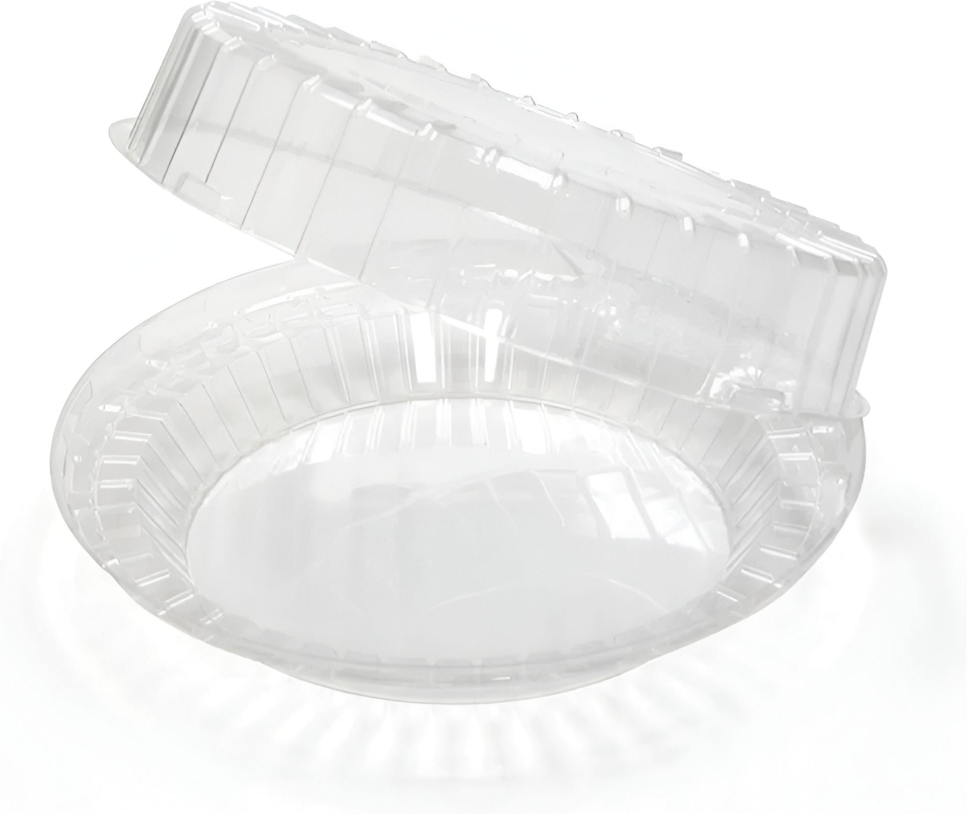 Pactiv Evergreen - 8" Clear Deep Hinged Pie Tray, 85/Cs - Y9708H