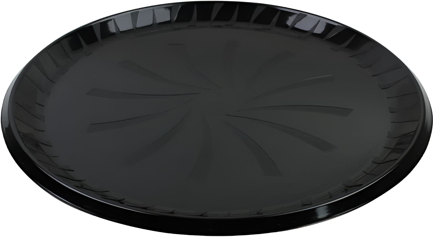 Sabert - 16" Sturdiware Black Plastic Platter, 36/Cs - 9016