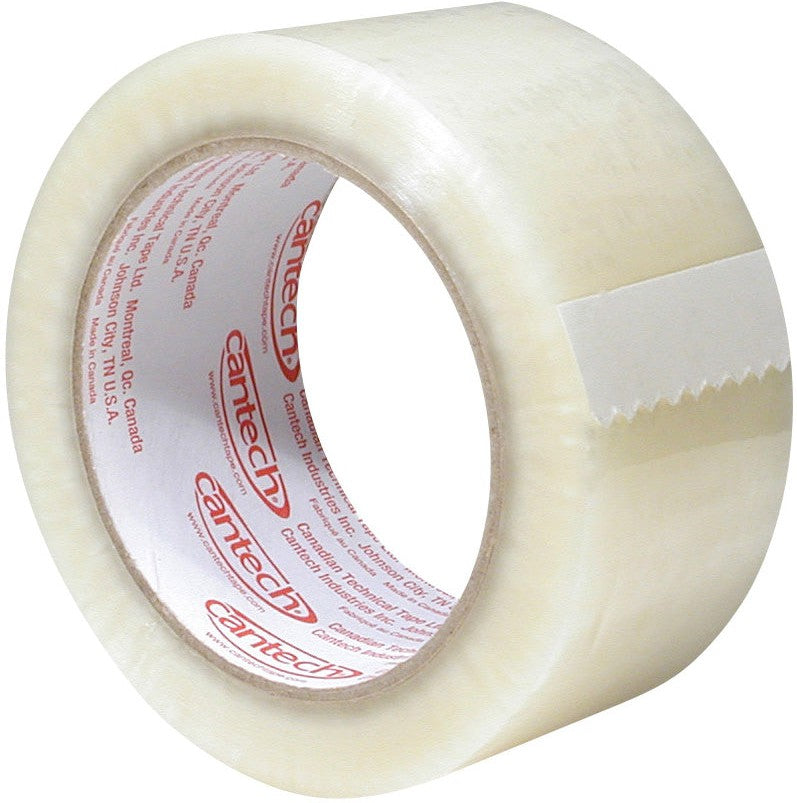Cantech - 72 mm x 132 m Clear Economy Grade Carton Sealing Tape Roll, 32Rl/Cs - 2630072132