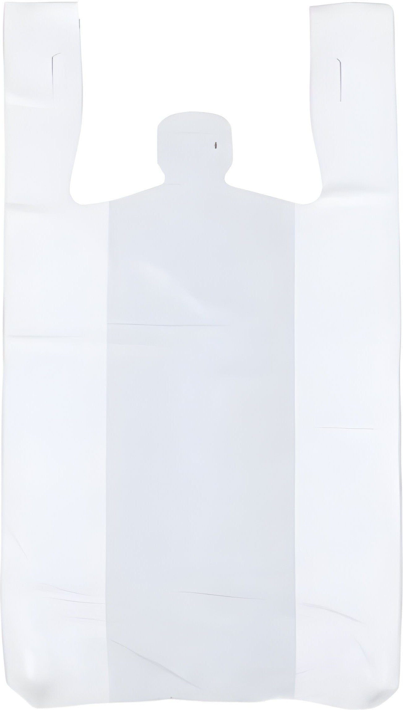 Hymopack - 11" x 6" x 20 Low Density White shopping Bag, 1000/Cs - 050025