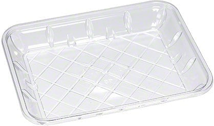 CKF Inc. - 6.81 x 4.4 x 1.8", #8K Clear RPET Plastic Produce Trays, 1000/Cs - 86615