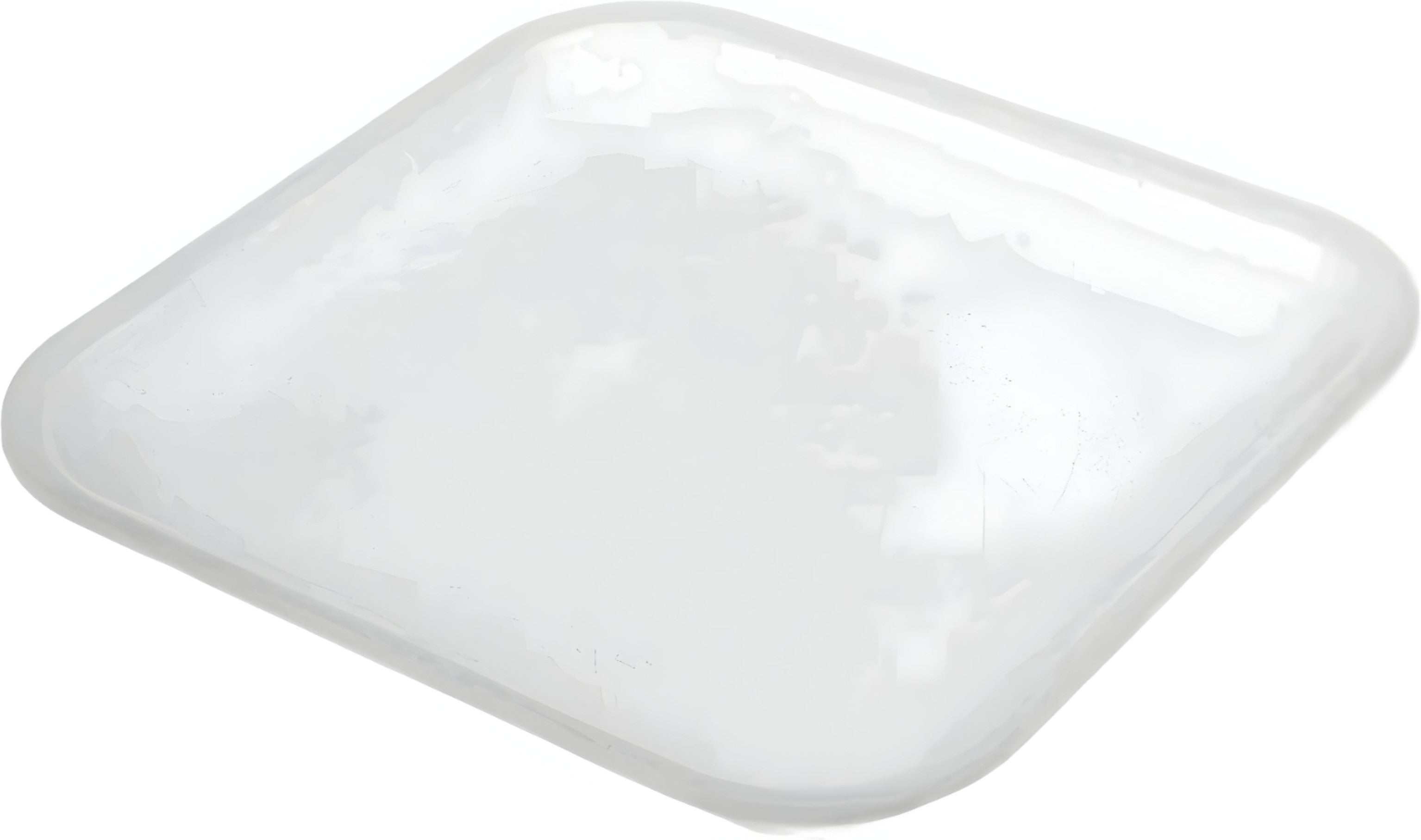 Dyne-A-Pak Inc. - 5.25" x 5.25" x 0.5" 1S White Foam Meat Trays, 1000 Per Case - 201001SW00