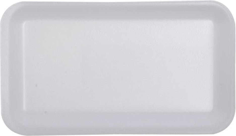 Dyne-A-Pak Inc. - 14.75" x 8" x 1.125" 15D White Foam Meat Trays,200/cs - 015DW00