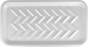 Dyne-A-Pak Inc. - 14" x 8.63" x 1.63" 25S White Foam Meat Trays, 250 Per Case - 201025SW00