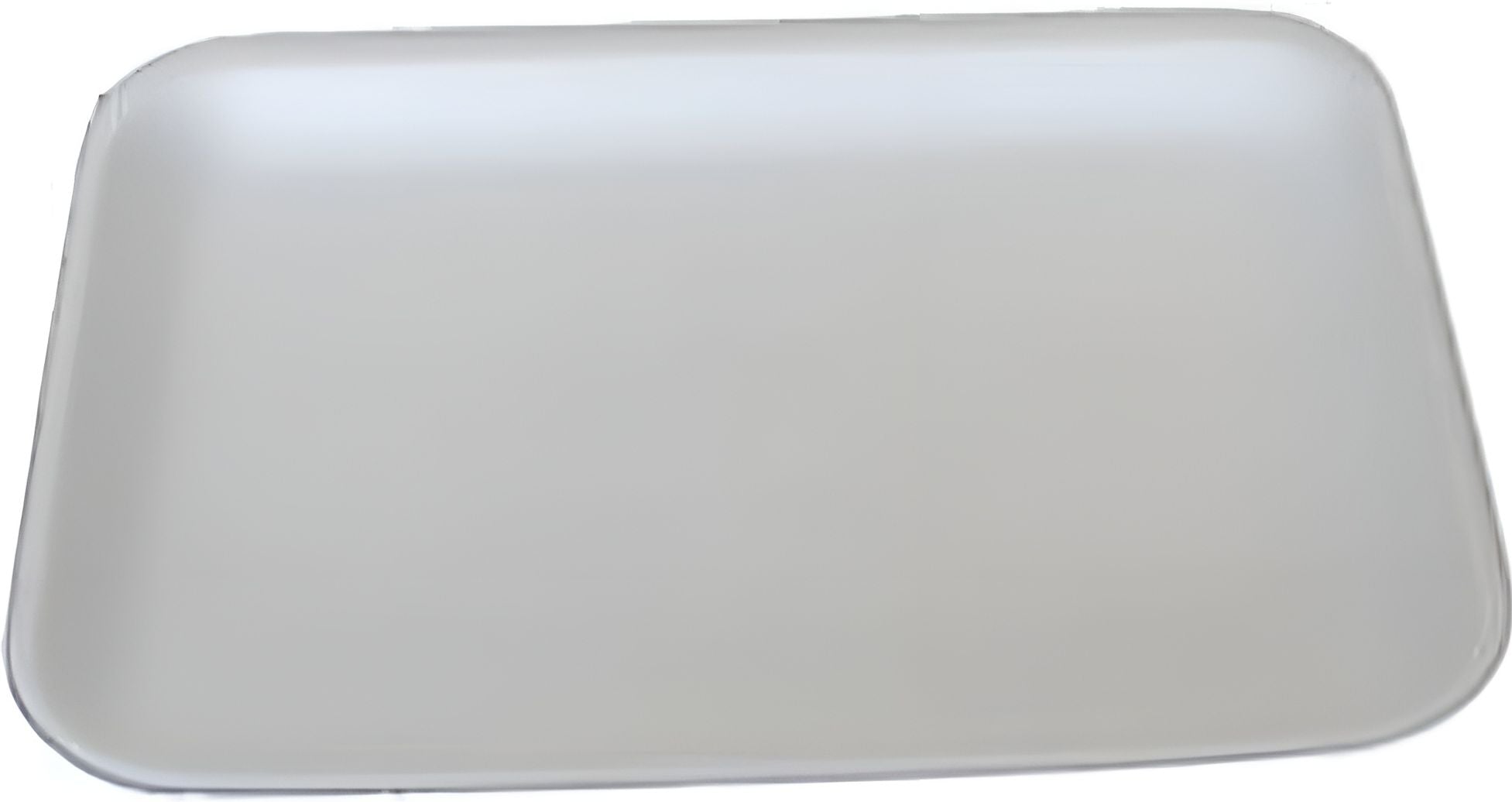 Dyne-A-Pak Inc. - 8.25" x 6" x 1.875" 42P White Heavy Duty Foam Meat Trays, 400 Per Case - 20142HDW00