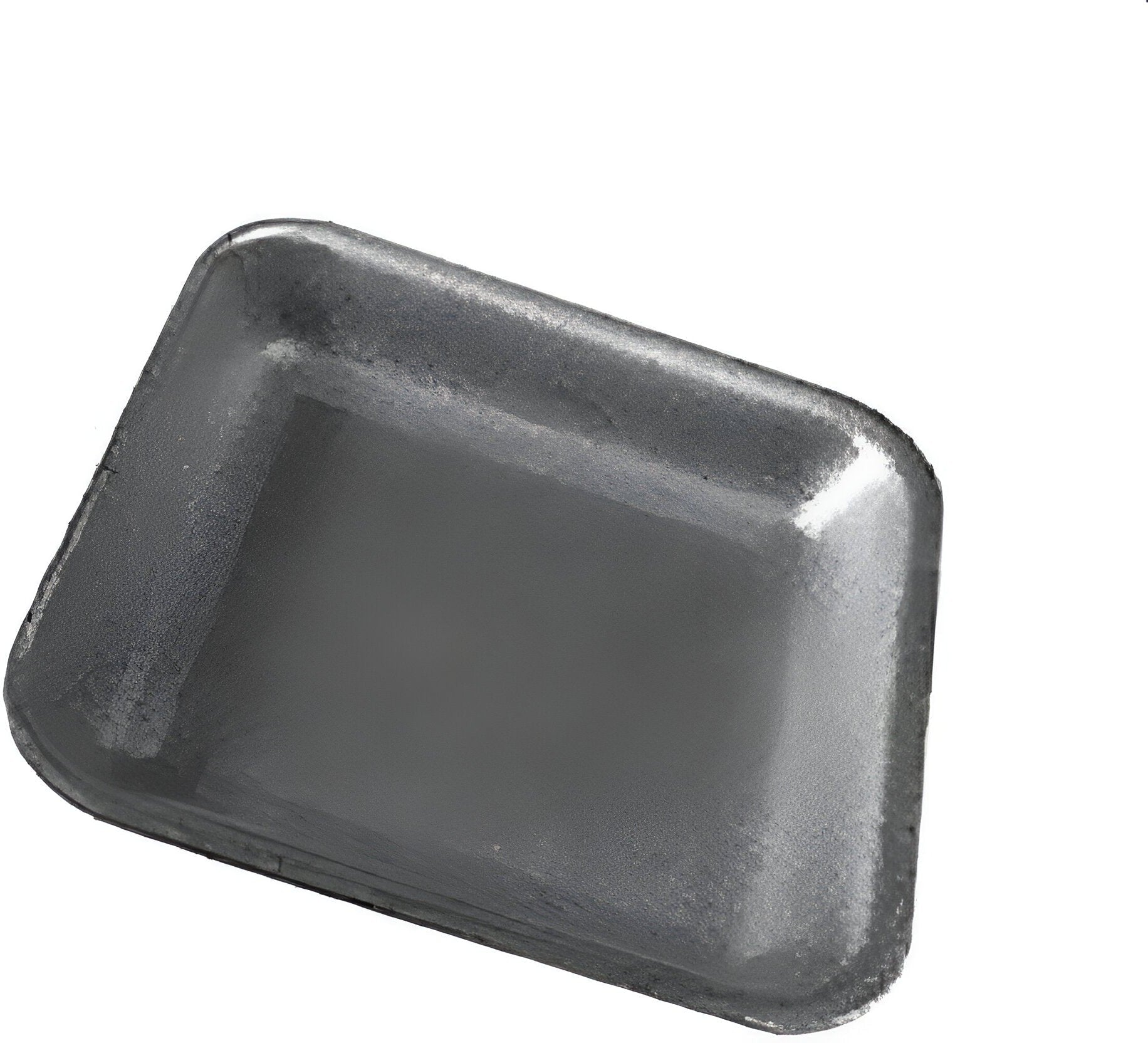 Dyne-A-Pak Inc. - 15" x 5.19" x 0.75" 7H/7S Black Foam Meat Trays, 250 Per Case - 201007HN00