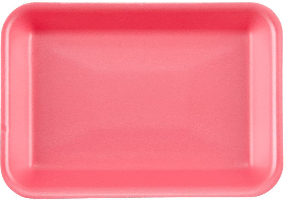 Dyne-A-Pak Inc. - 10" x 8" x 0.625" 38/8S Pink Foam Meat Trays,500/cs - 2010380P00