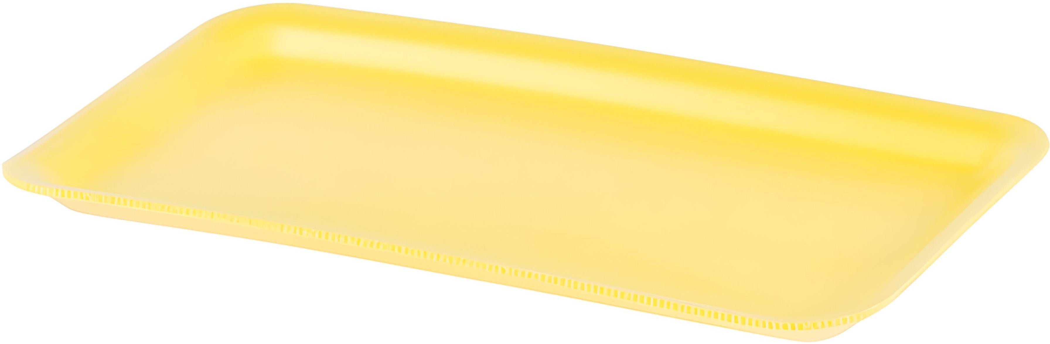Dyne-A-Pak Inc. - 10.31" x 5.44" x 0.5" 35 Yellow Foam Meat Trays, 500/cs - 2010350Y00