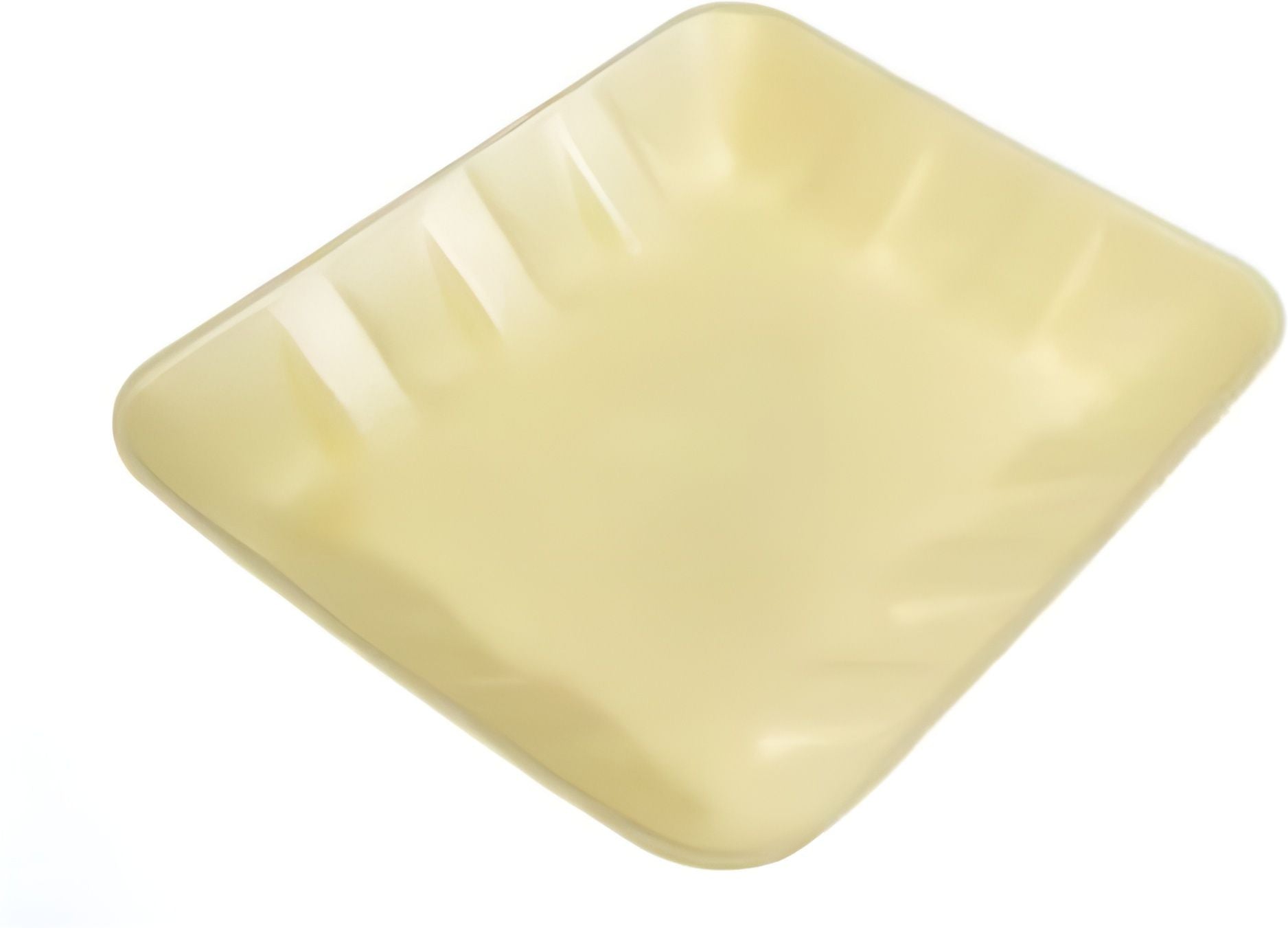 Dyne-A-Pak Inc. - 9.125" x 7.125" x 1.25" 4D Yellow Foam Meat Trays, 500 Per Case - 201004DY00