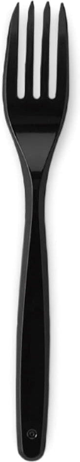 Darnel - Bistrot Black Heavy Weight Plastic Cutlery Fork, 1000/Cs - D91210099