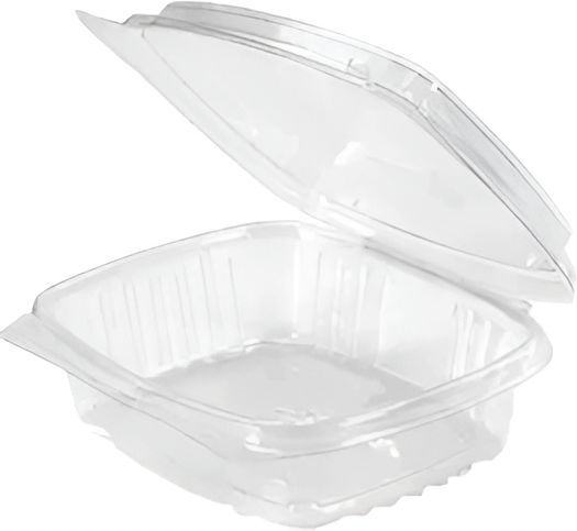 Darnel - 8 Oz SelloPlus Clear Hinged Deli Containers with High Dome Lid - D750801G