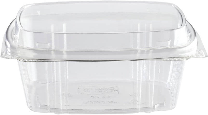 Darnel - 12 Oz SelloPlus Clear Hinged Deli Containers with Medium Dome Lid - D751201F