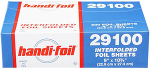 Handi-Foil - 9" x 10.75" Sliver Foil Popup Sheets, 12bx/Cs - 29100