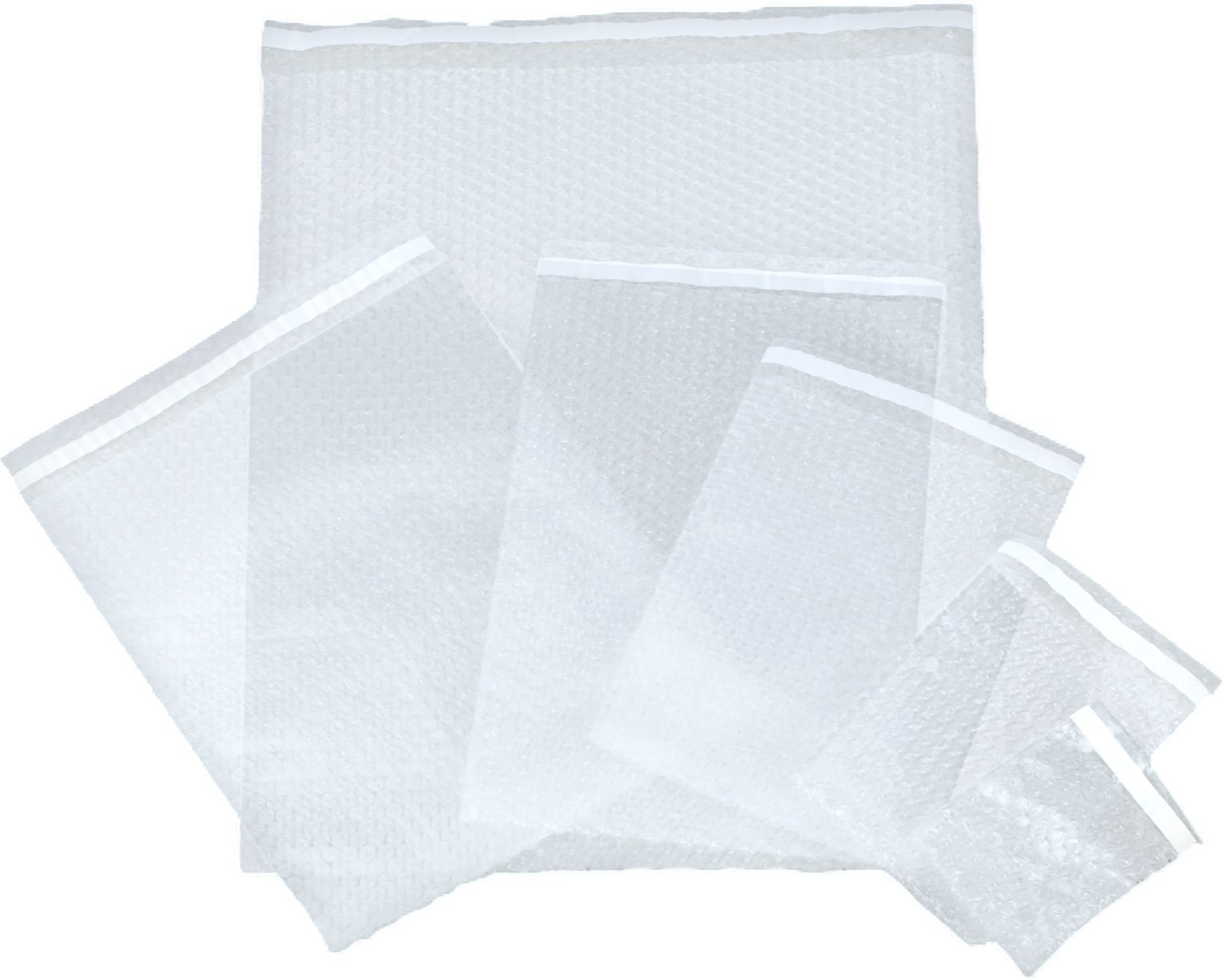 Sealed Air - PKG10431 3/16" x 8" x 18" Bubble Bag With 1" lip Seal & Tape, 250/Cs - 100911295