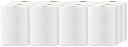 Cascades Tissue Group - 425 Feet Select White Roll Hand Towels, 12 Rl/Cs - H040