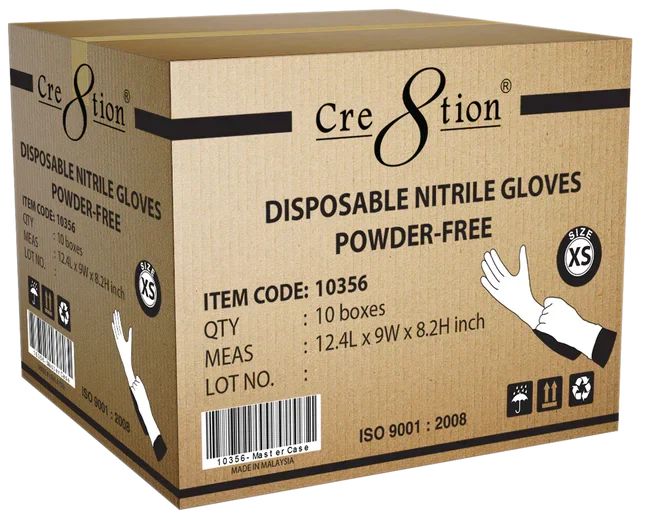 Cre8tion® - PF X-Small Nitrile Gloves - 10356