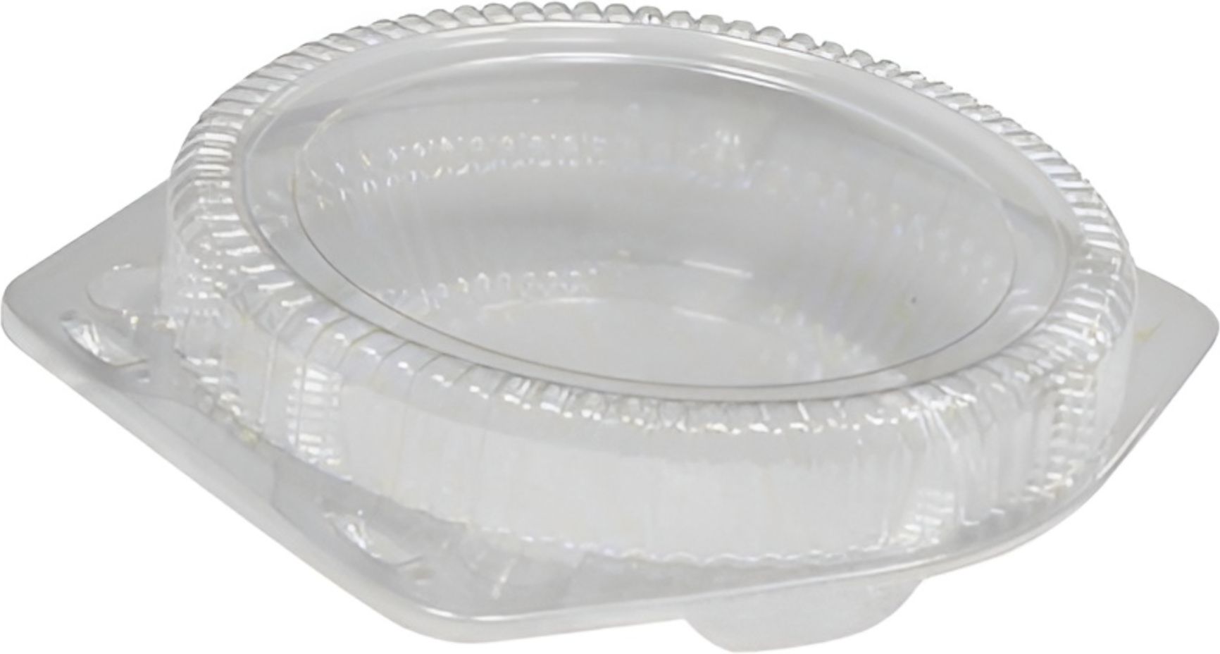 Detroit Forming - 10" Shallow Pie Plastic Hinged Container, 100/Cs - LBH-111