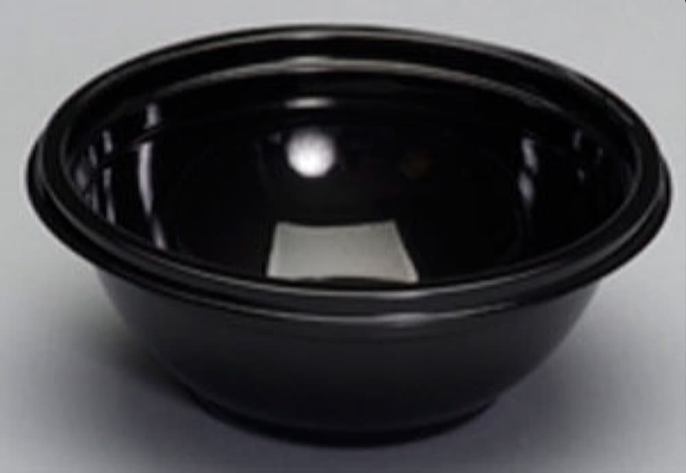 Genpak - 16 Oz Plastic Black High Impact Crystalline Bowls, 200/Cs - CW016