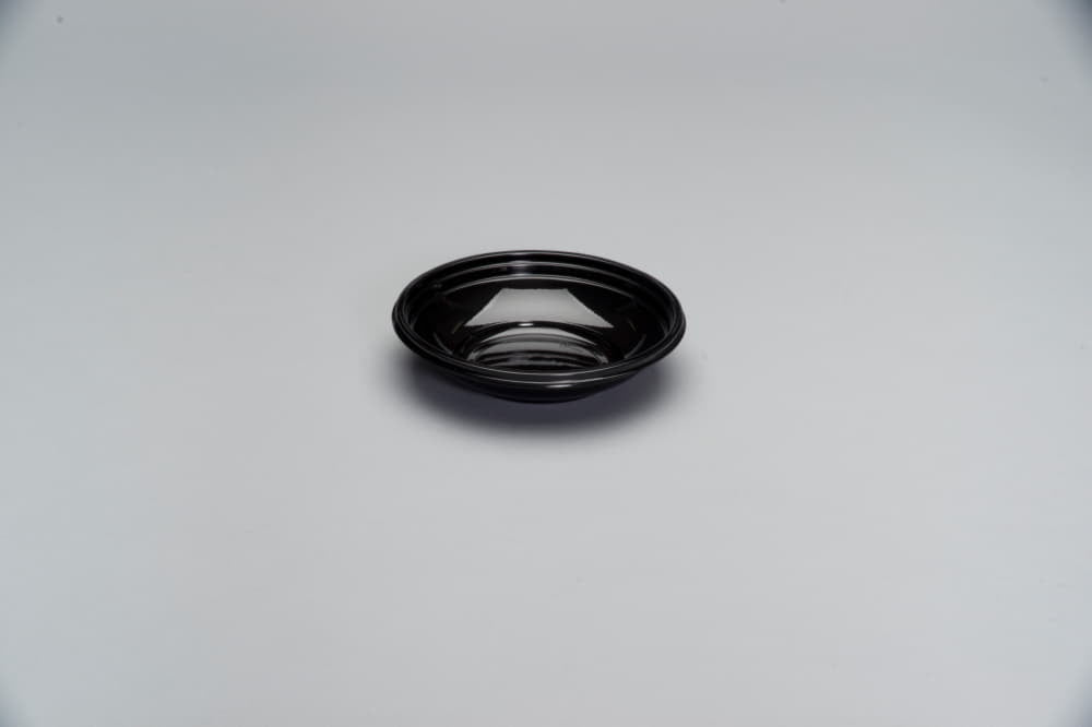 Genpak - 24 Oz Plastic APET Black Bowls, 200/Cs - CW024-3L