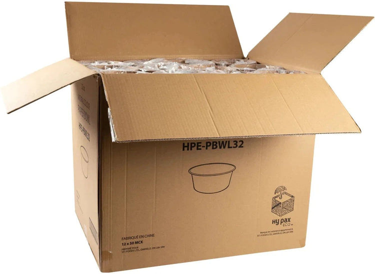 Hy-Pax - 32 Oz Paper Kraft Bowl, 50 x 12/Cs- HPE-PBWL32