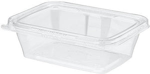 Inline Plastic - 24 Oz Tamper Clear Square Hinged Container, 200/Cs - TS24