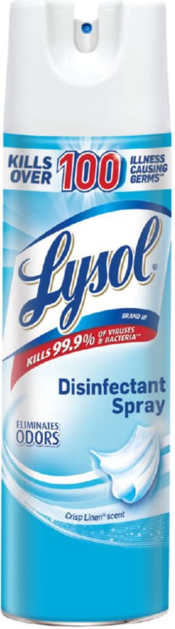 Lysol - 350 gm Crisp Linen Disinfectant Sprayer Bottles, 12/Case - 58344052