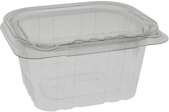 Pactiv Evergreen - 16 Oz Tamper Evident Recycled Plastic Hinged Deli Container, 304 Count - TEHL5X416
