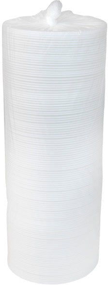Pactiv Evergreen - 7" White Round Foam Lid, 500/Cs - LF0527