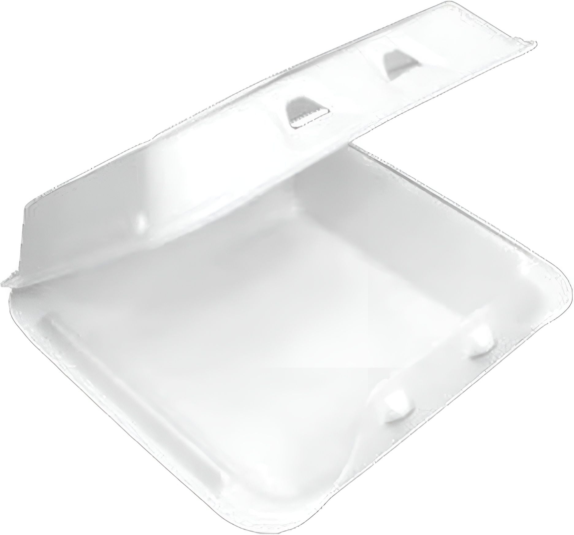 Pactiv Evergreen - 9" x 9.125" x 3.25", White Foam Large Hinged-Lid Takeout Container Smartlock, 150 Per Case - YHLW09010000