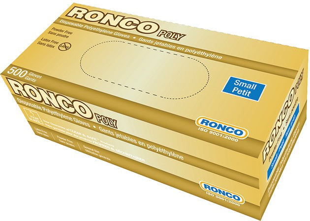 RONCO - Large Polyethylene Powder-Free Deli Gloves, 500/bx - 143