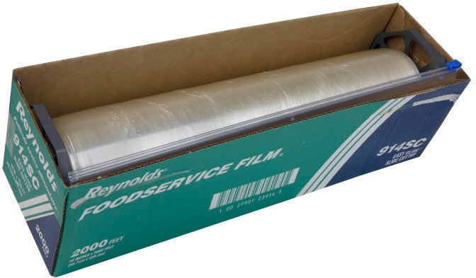 Reynolds Wrap - 18" x 2000ft Food Service Plastic Film Wrap with Slide Cutter, 2000ft/rl - 914SC