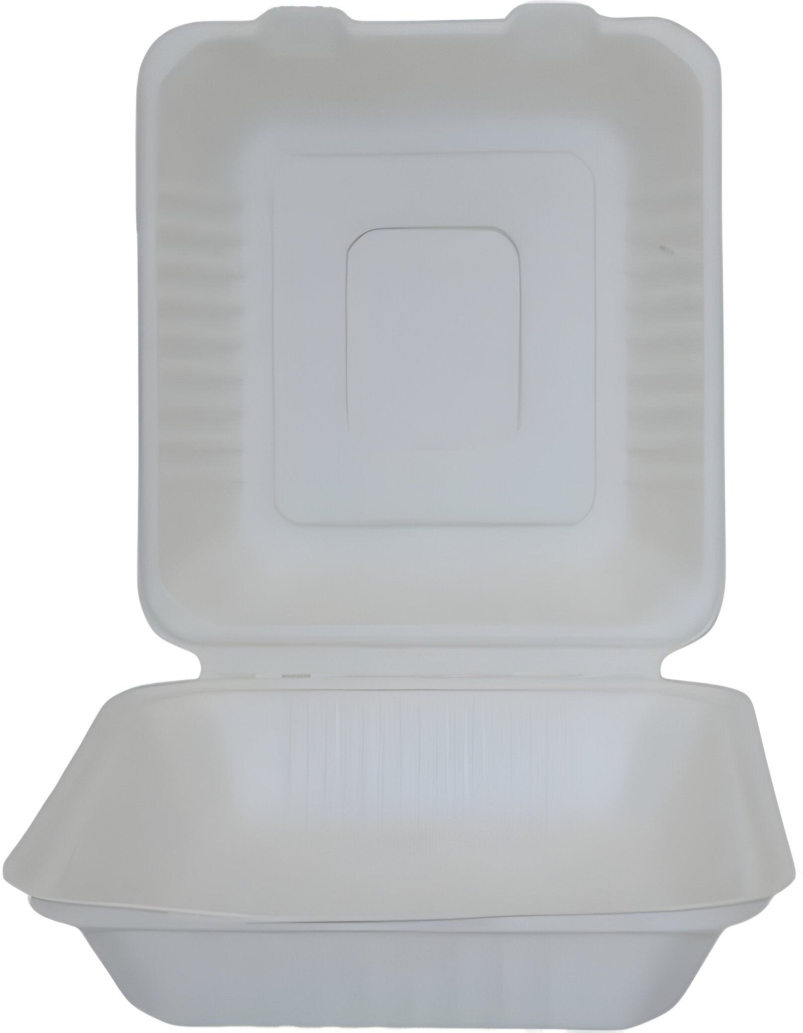 RiteEarth - 8" x 8.7" Bagasse Hinged Container, 200/cs - H891