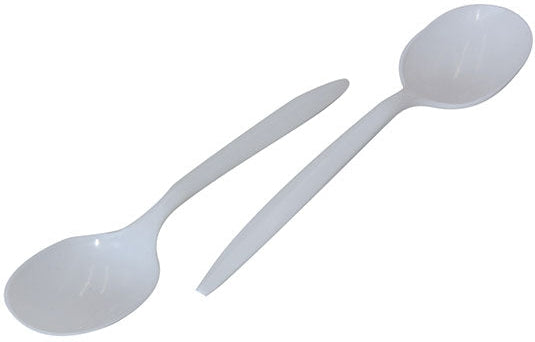 RiteWare - Medium White Soup Spoons Weight Cutlery, 1000/Cs - C2104