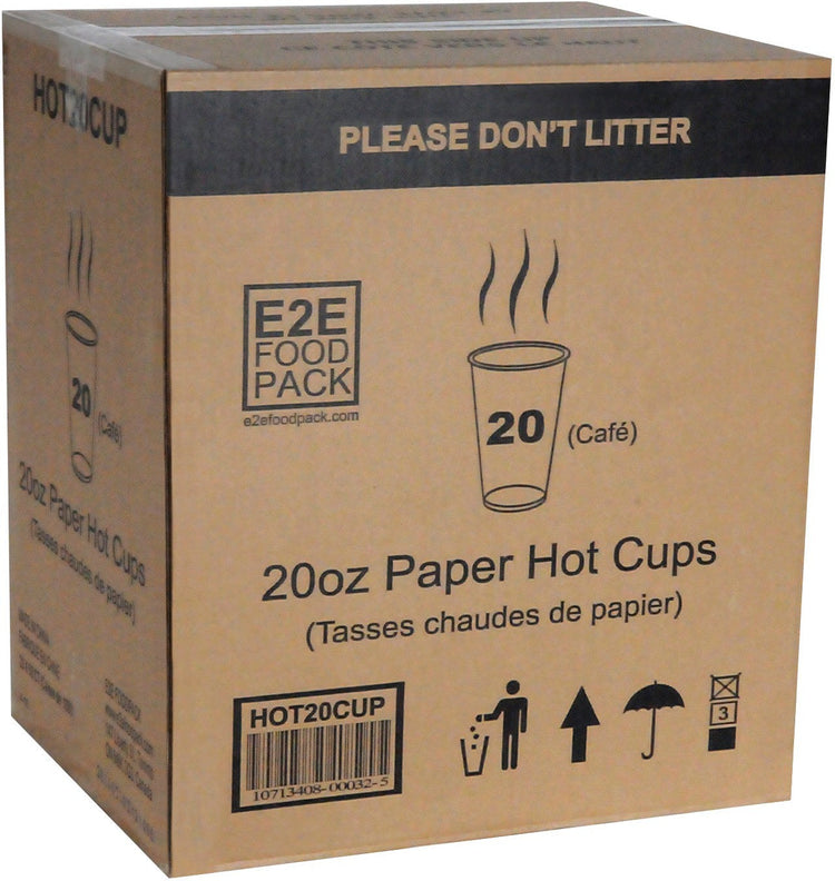YesEco - 20 Oz Paper Hot Cup, 500/Cs - HOT20CUP