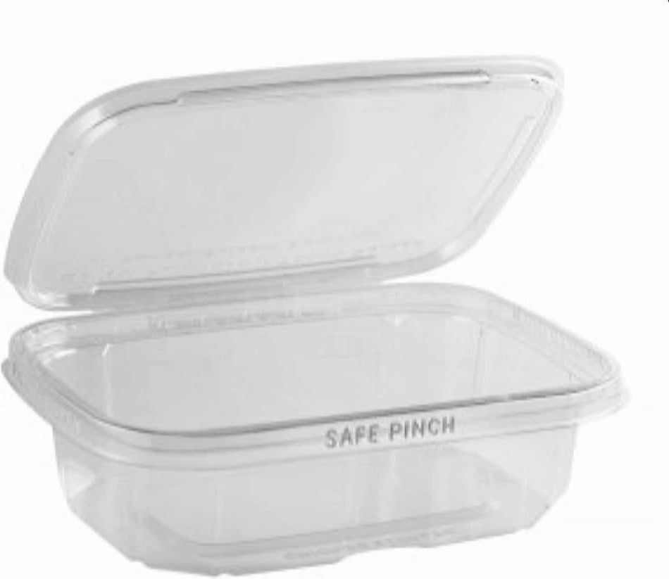 Anchor Packaging - 20 Oz Safe Pinch Tamper Clear Hinged Container, 200/Cs - 4512010