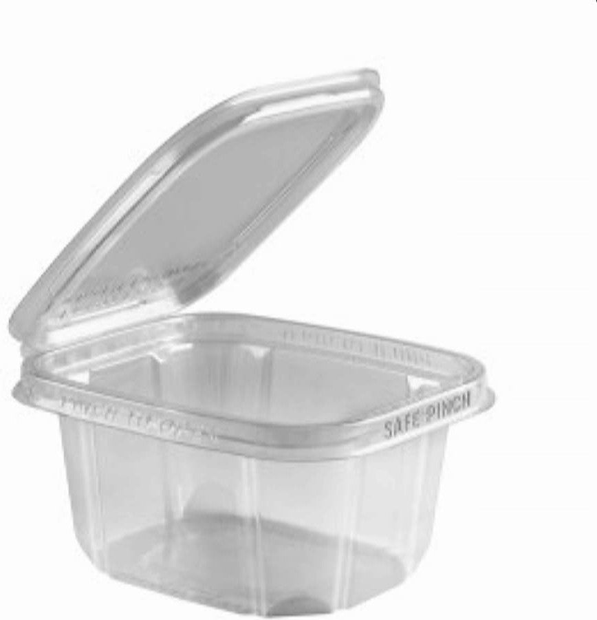 Anchor Packaging - 16 Oz Safe Pinch Tamper Clear Hinged Container, 200/Cs - 4512030