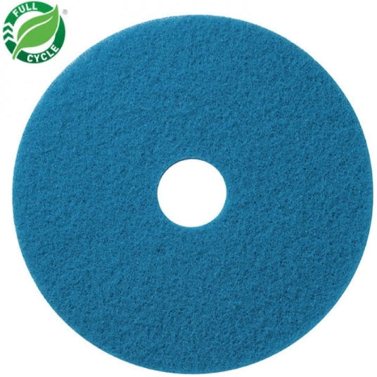 Americo - 20" Blue Cleaning Floor Pads Full, 5/Cs - 400420