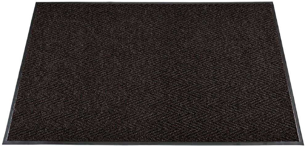 Americo - 3 ft x 5 ft Chevron Polypropylene In/Out Charcoal Mat - 6807035