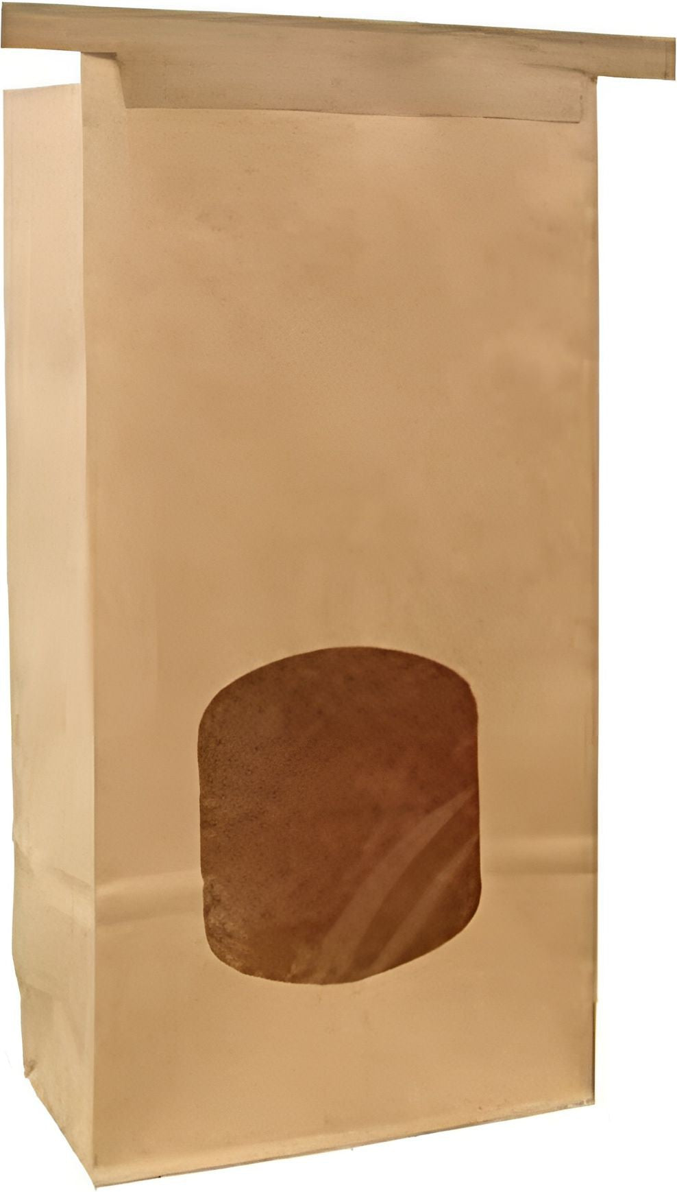 De Luxe - 4.75" x 2.5" x 9.5", 1 lb Paper Stand Up Window Bakery Bag, 500 Per Case - 300249
