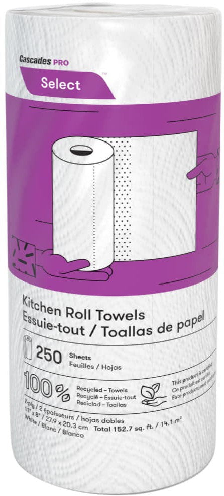 Cascades Tissue Group - 198 Sheets 2 ply Toilet Tissue, 8rl/cs - 771801
