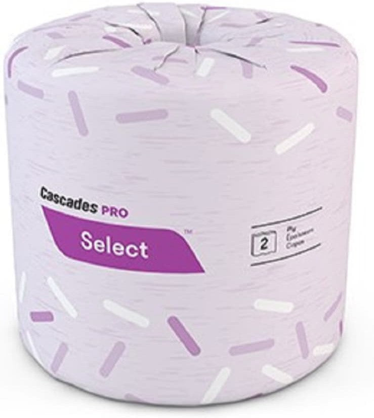 Cascades Tissue Group - 500 Sheets Select 2 ply Toilet Tissue, 48rl/cs - B042